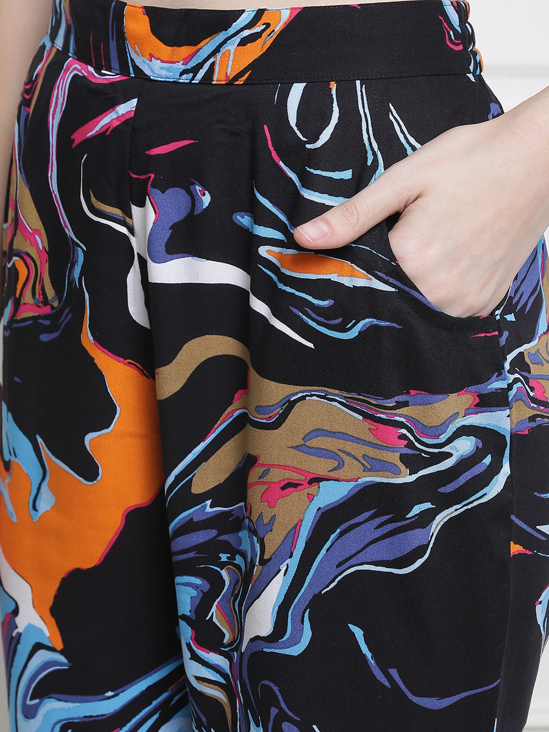 Black Rayon Co-Ord Set for Women