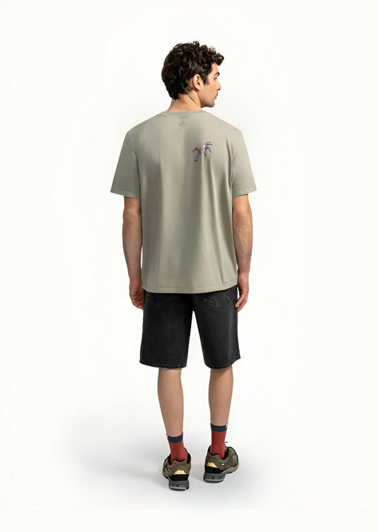 Urban Expression Beige Graphic T-Shirt