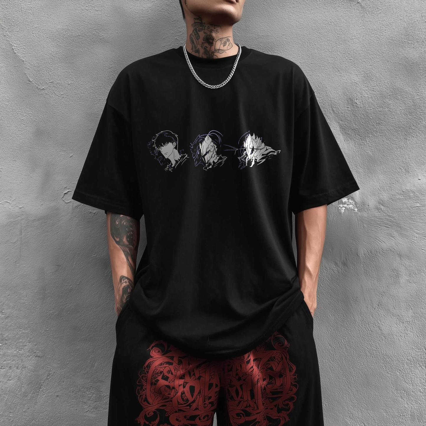 Solo Leveling "Shadow Monarch" Oversized Tshirt