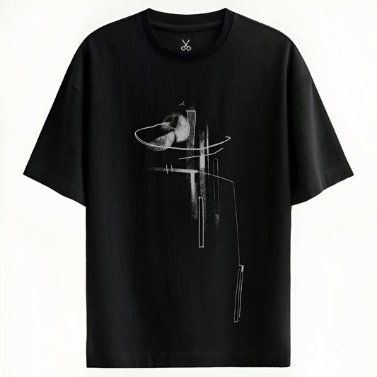 Monochrome Drift Sketch T-Shirt