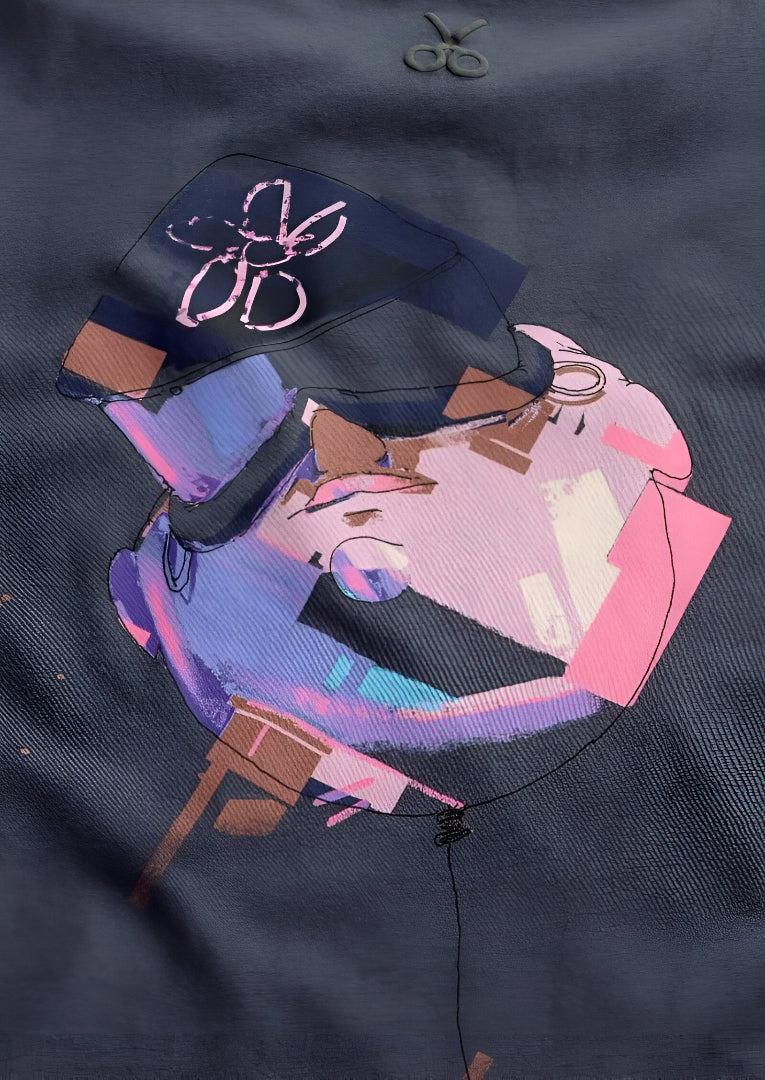 Neon Pulse Abstract T-Shirt