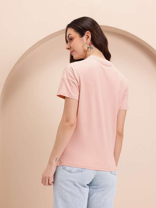 Typography Printed Pure Cotton T-Shirt