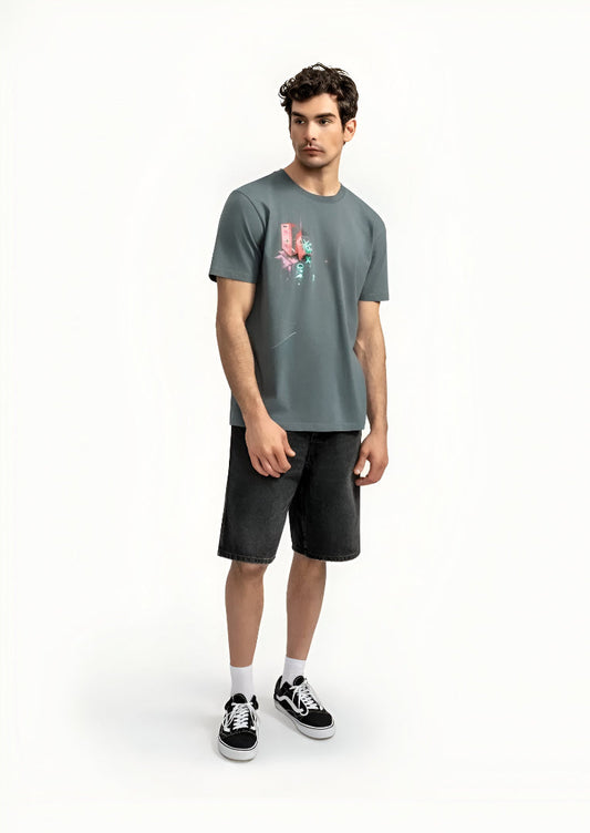 Neon Chaos Street Art T-Shirt