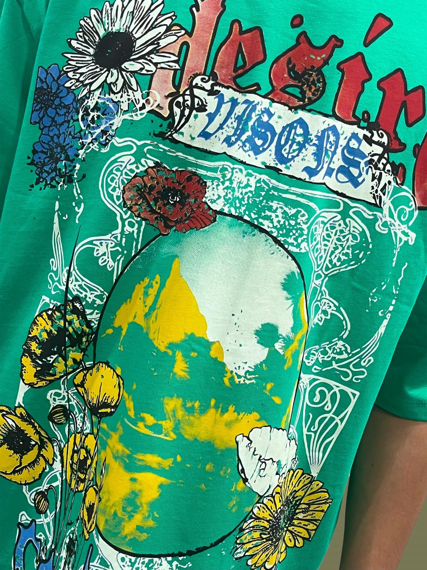 Unisex Green DESIRE Oversized T-Shirt