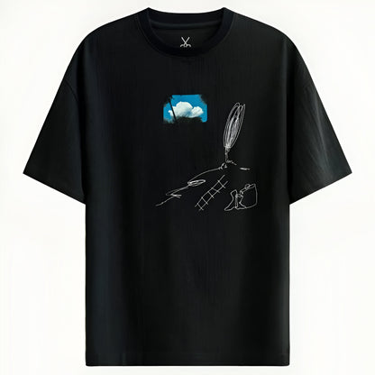 Cloudscape Escape Graphic T-Shirt – Black